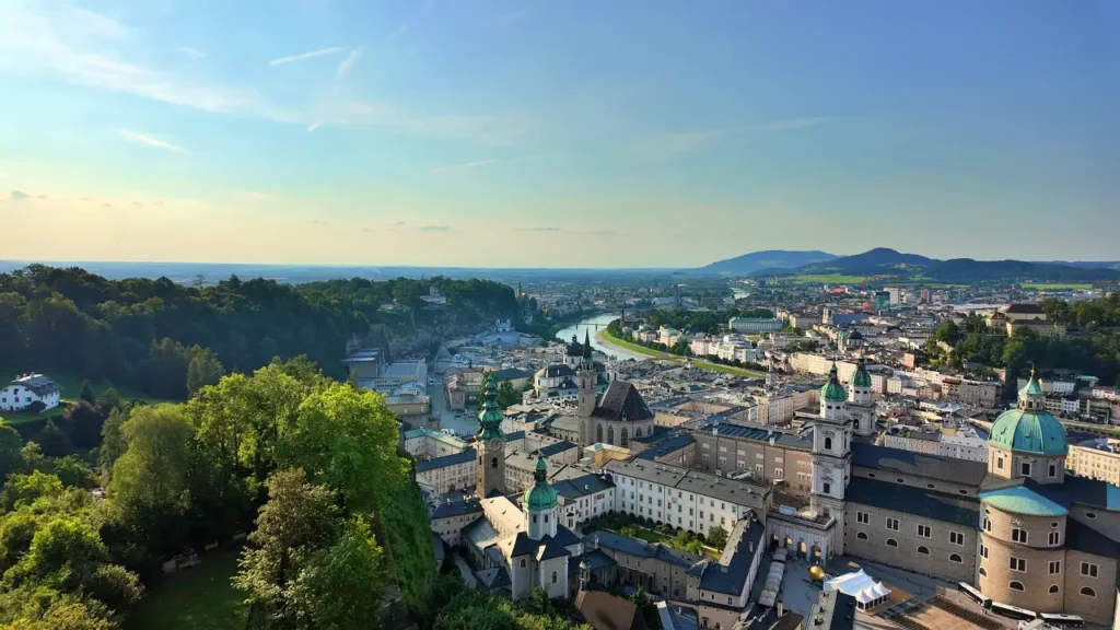 the view from Fortress Hohensalzburg