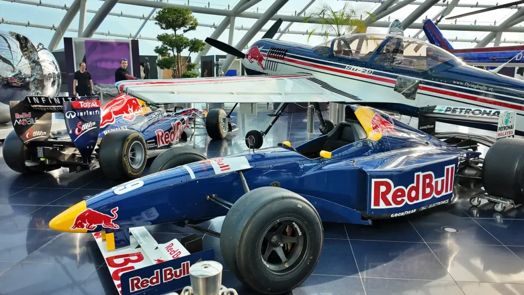 formula cars in hangar 7