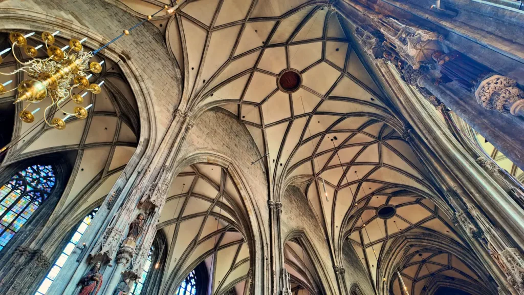 interior of st.Stephen's cathedral in vienna