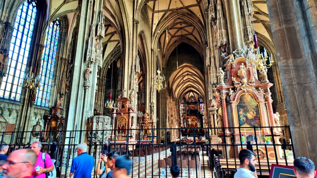 interior of st.Stephen's cathedral in vienna