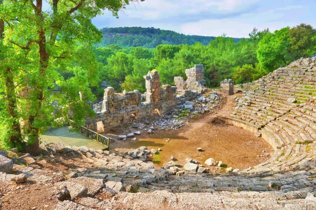 ancient theater of Troy in Çanakkale