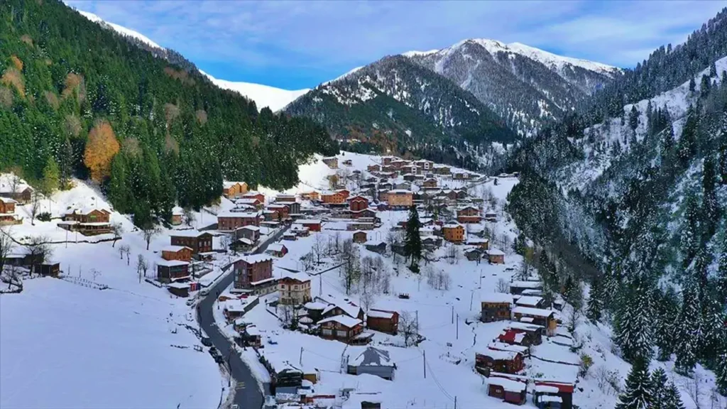 winter in turkey türkiye Ayder plateau